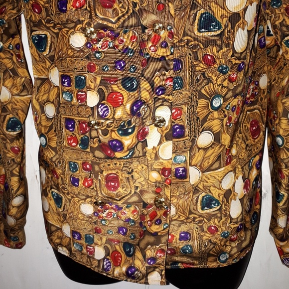 Vintage Town & Country Double Breasted Blouse - Picture 3 of 5